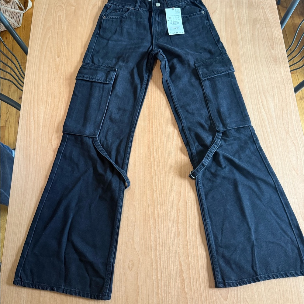 Zara Dark Denim Trousers